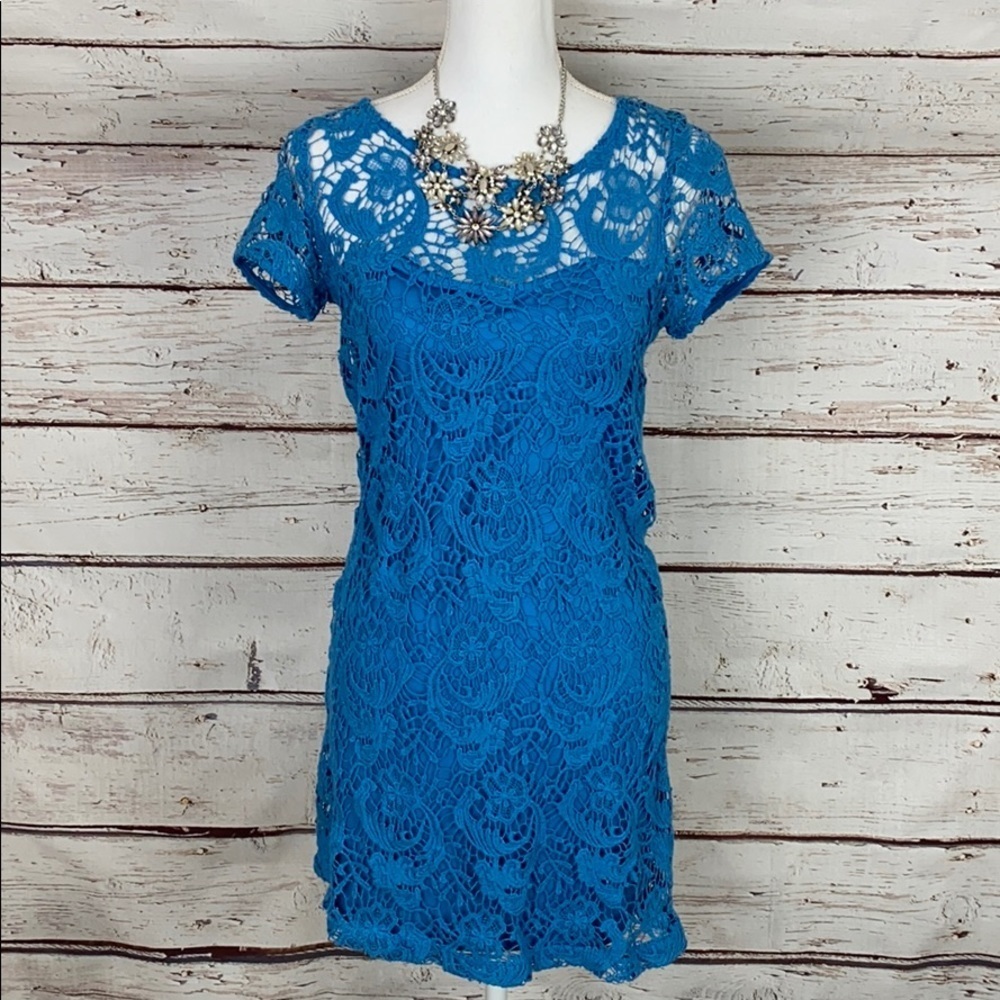 NWT Lauren Conrad Coachella Sunrise Lace dress 6